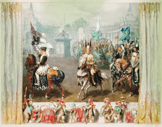 Ritterturnier, 1854